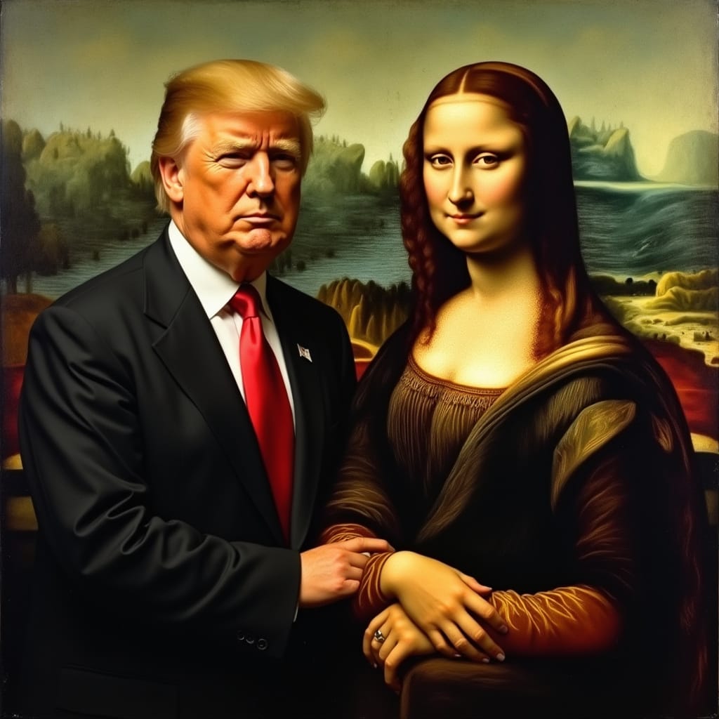 #AIArt #DonaldJTrump #MonaLisa #AGI #AI #ASI #TheSecondSystemEra